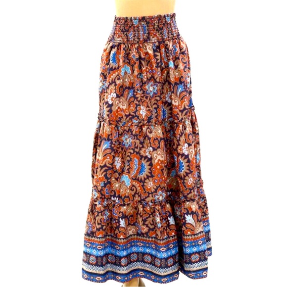 NWOT HOUSE OF HARLOW 1960 Tiered Maxi Skirt - Picture 2 of 10